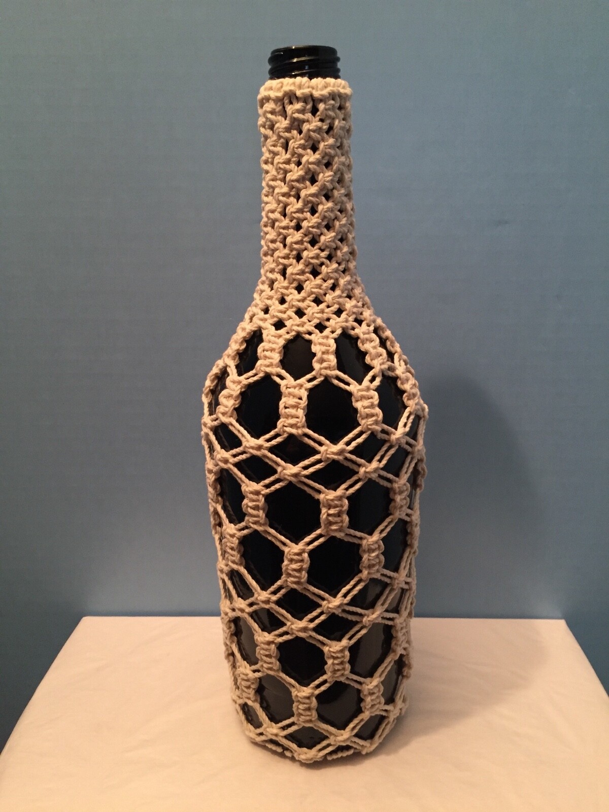 Macrame Hand Made Wine Bottle