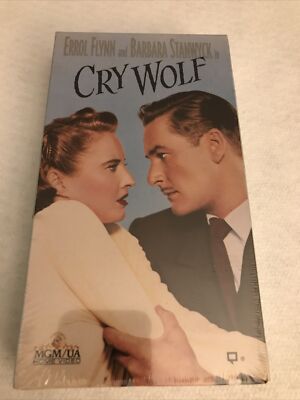 Cry Wolf (VHS) New Factory Sealed NR Black & White ￼Errol Flynn Barbara Stanwyck