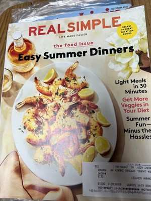  Real Simple July 2018 New!