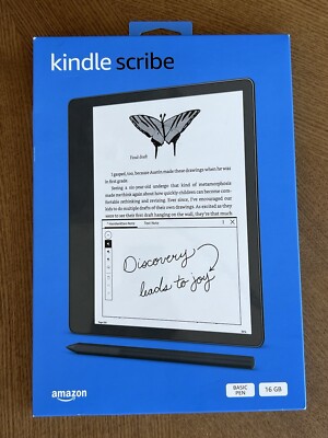 Amazon Kindle Scribe 10 in 16GB E-Book Reader. basic pen