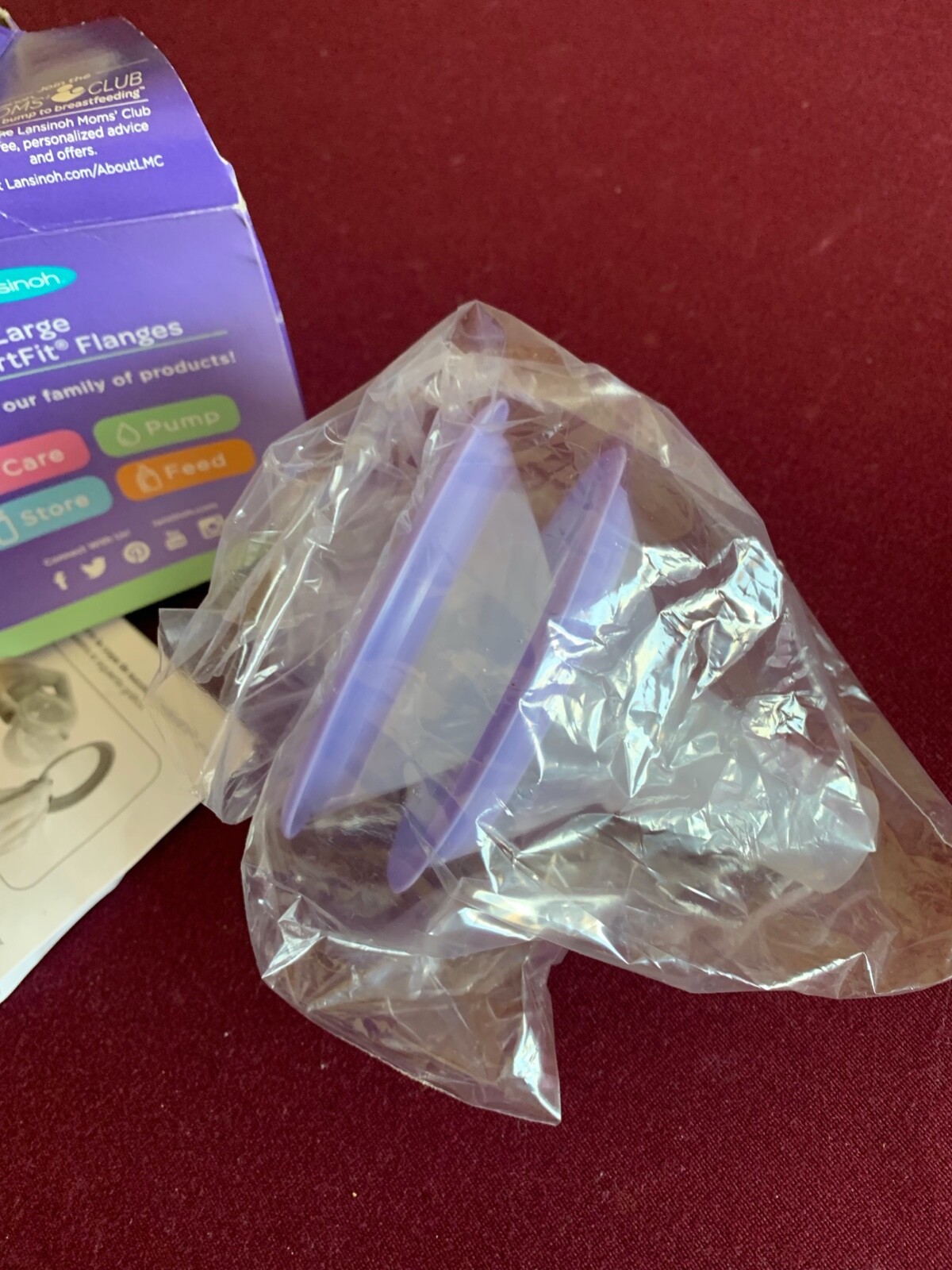 Lansinoh Large Comfortfit Flanges 30.5mm New Sealed in Open Box