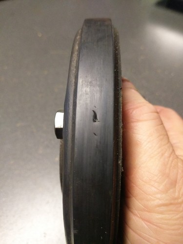 Vintage Gilson Unitrol Snowblower Rubber Friction Wheel Hub Trunion Bearing NLA
