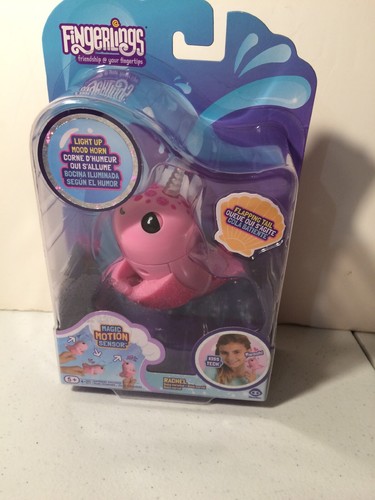 Fingerlings Baby Narwhal Rachel Light Mood Horn Flapping Tail