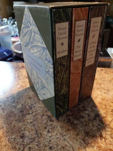 Henry David Thoreau 3 Book of the Month Club Box Set Walden