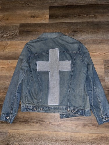 Seventh Heaven DENIM Cross JACKET size Mens Medium | eBay Seventh Heaven DENIM Cross JACKET size Mens Medium | eBay