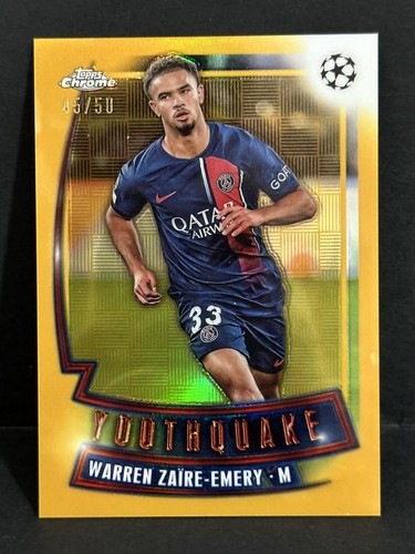 2023-24 Topps Chrome UCC PSG Warren Zaire-Emery Youthquake