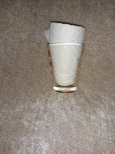 Mendenhall's Chill and Fever Tonic antique Medicine Glass Measure Advertising