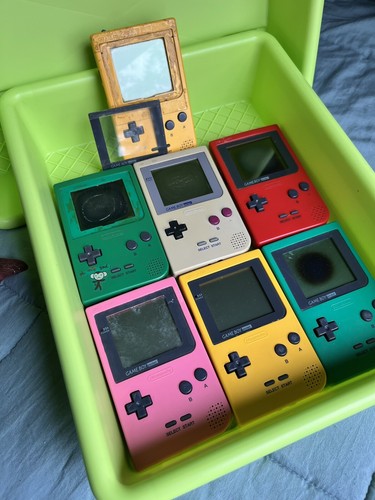 GameBoy Pocket GBP Lot of 7 Set Nintendo Random Color GameBoy Pocket GBP Lot of 7 Set Nintendo Random Color