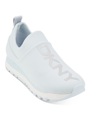 

DKNY Женские голубые кроссовки Jogger Back Jadyn Toe на танкетке без шнуровки спортивные кроссовки, Light blue, K4139870