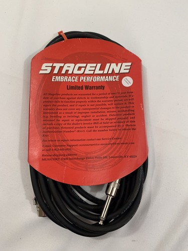 15ft XLR 3-Pin Male to 1/4