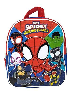 Spider-Man & Friends Mini Backpack 11'' Marvel Miles Morales Spidey Hulk