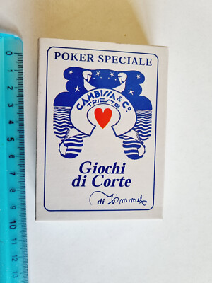 CARTE DA GIOCO CAMBISSA GIOCHI DI CORTE VINTAGE ORIGINAL PLAYING CARD NEW