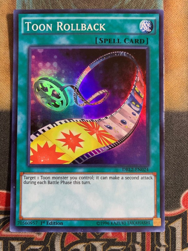 Yugioh Toon Rollback Drl2 En024 Super Rare 1st Edition Ebay