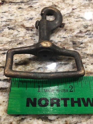 Vintage Brass Bronze Marine Nautical Boat Swivel Snap Clips/ Navy