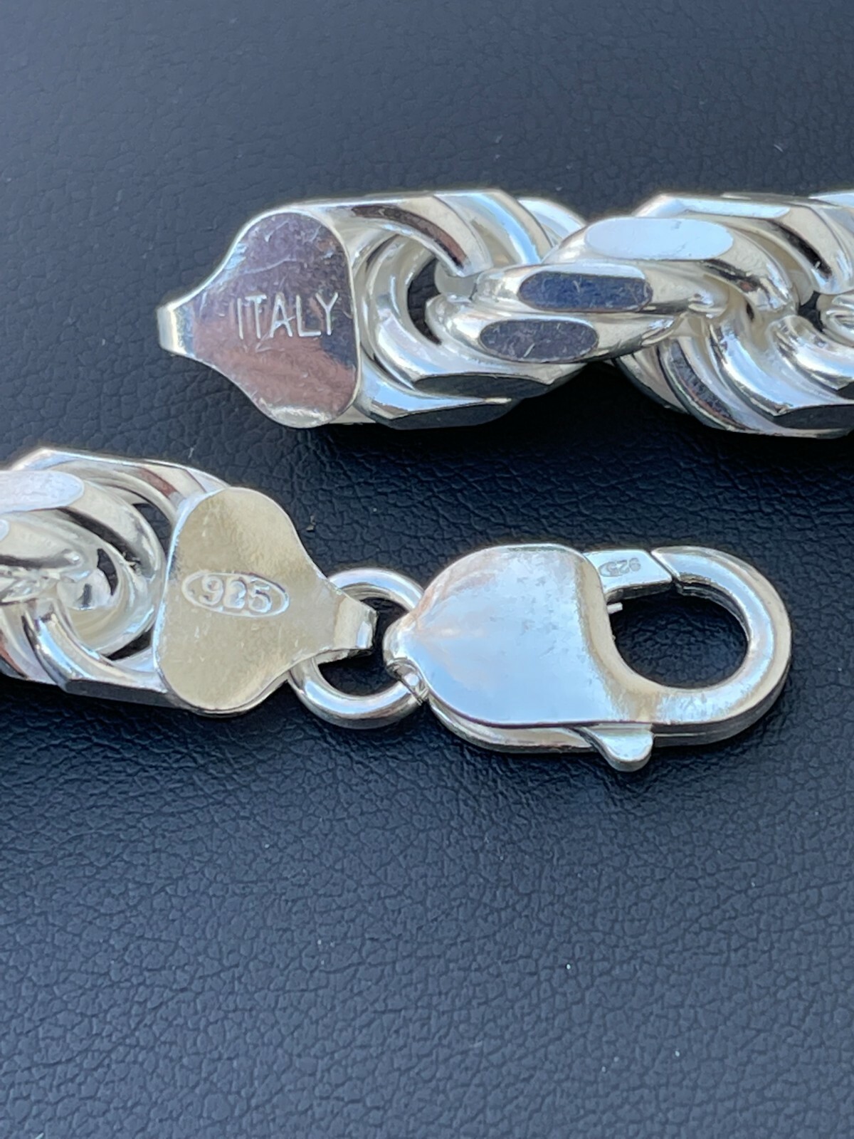 Pre-owned Silver Real Solid 925 Sterling  11mm Thick Men's Rope Chain Necklace Heavy Kilo