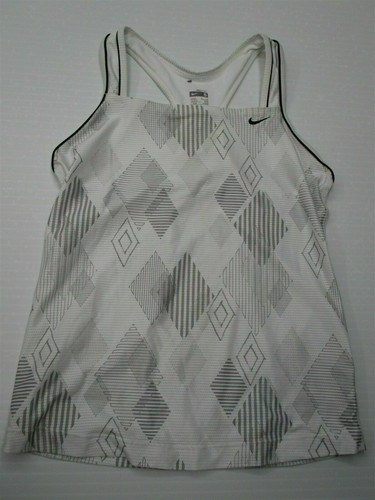 NIKE Tank Top Woman's Size S White/Gray