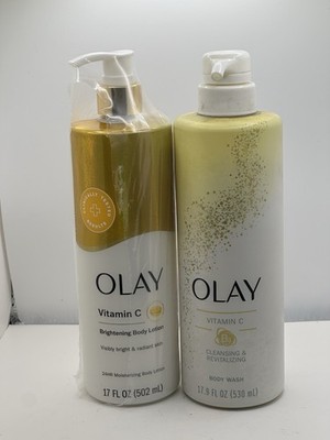 Olay Vitamin C Body Lotion + Olay Vitamin C Body Wash 502ml & 530ml (2pack)