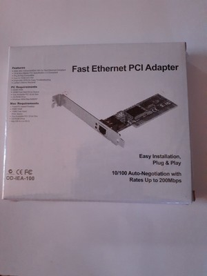 Fast Ethernet PCl Adapter 10/100 OD-lEA-100 New sealed 