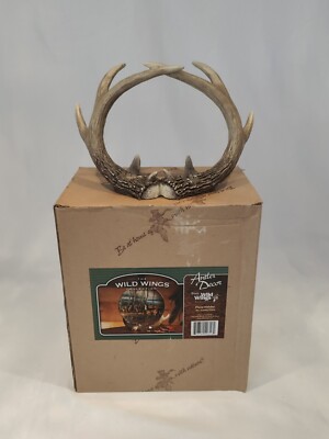 The Wild Wings Collection - Deer Antler Plate Holder Rustic Cabin Decor