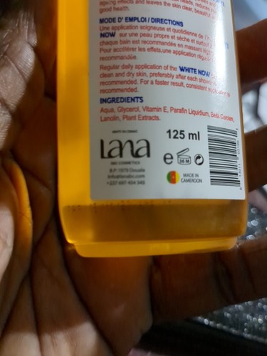 Huile Eclaircissante White Now Lightening Super Rapid Oil 125ml  1 Piece