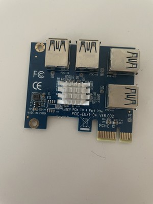 PCIe 1 to 4 PCI express 16X slots Riser Card PCI-E 1X to External 4 PCI-e Slot