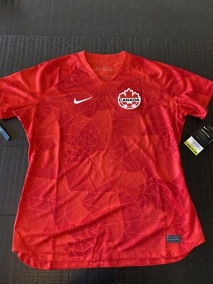 NIKE CANADA 2020 STADIUM HOME JERSEY WOMENS NWT SIZE XL RED