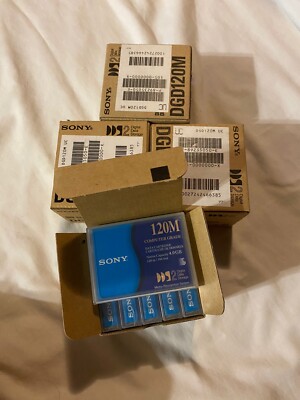 Sony 120P 4.0GB DDS2 Data Cartridge DGD120P - Lot of 22- Incl Cleaner Cartridge