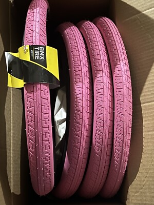 2 BRAND NEW PINK GT TIRES LP-5 20  BMX PERFORMER DYNO FREESTYLE WORLD TOUR