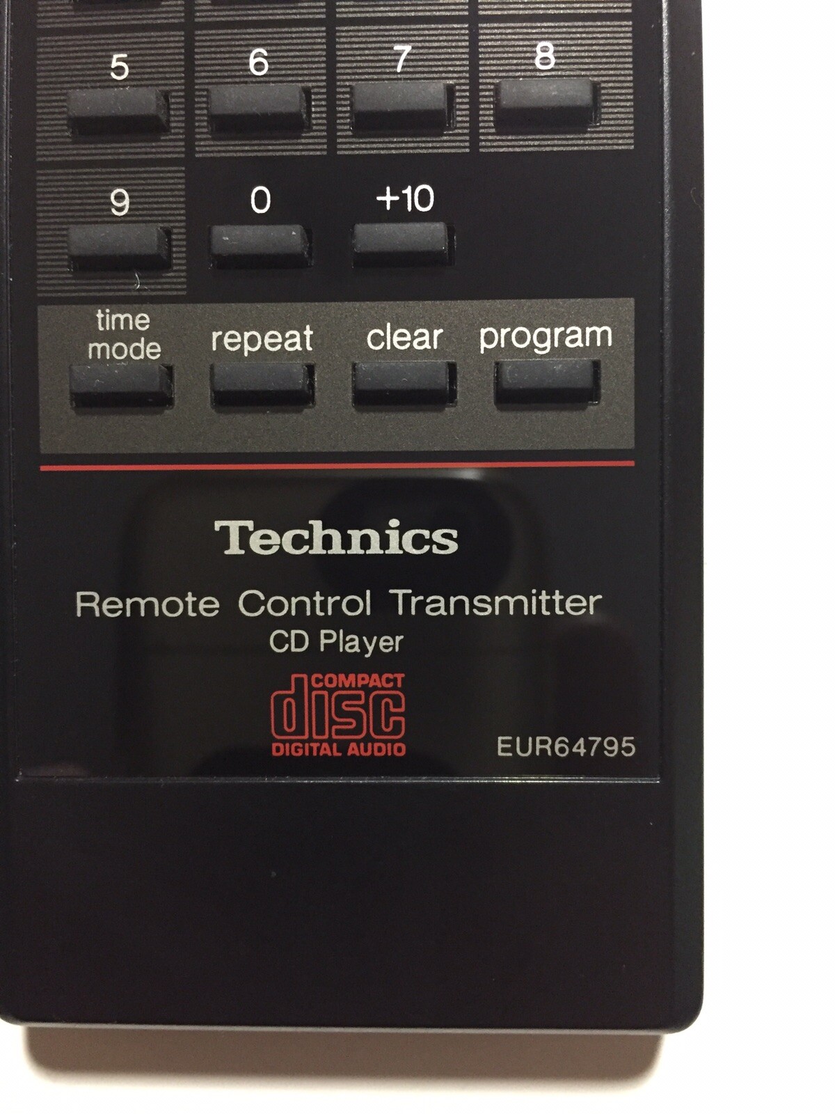 Technics Replacement Remote Control Model Number EUR64795 Genuine OEM Tested