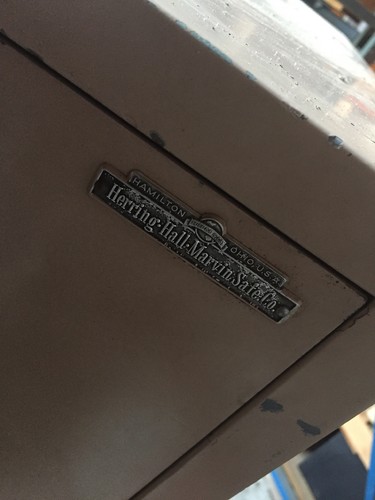 Herring Hall Marvin Co Safe, Hamilton Ohio, Fire Proof Insulated Filing Cabinet
