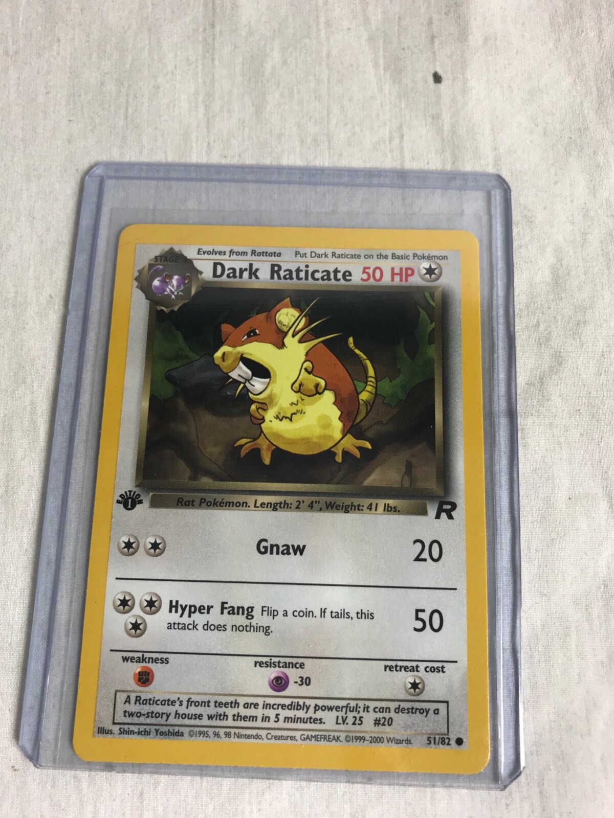 ダークロード（完品） Dark Raticate 1st Edition #51/82 Pokémon Card Team Rocket | eBay