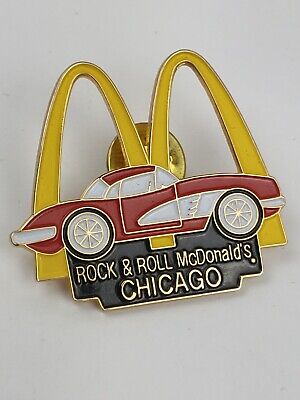 ROCK & ROLL McDonald's CHICAGO LAPEL PIN w/ FREE Gift Bag!