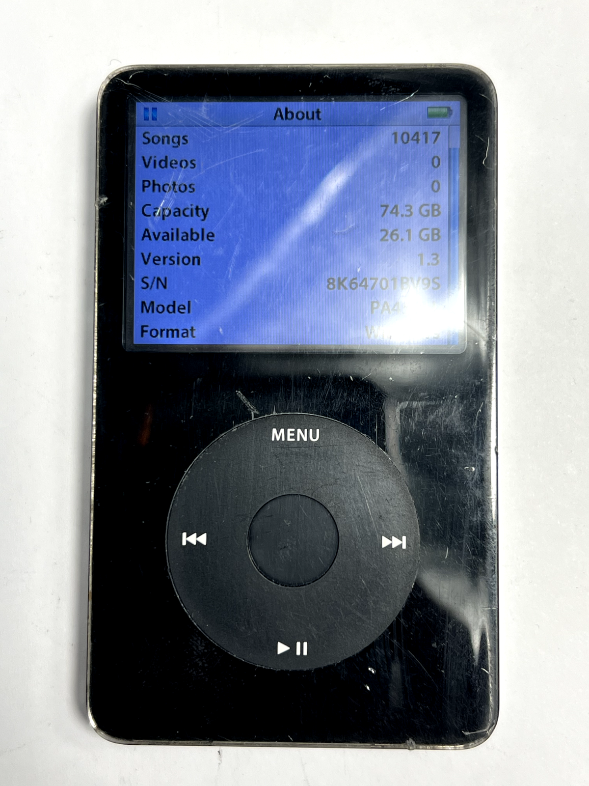 Apple iPod Video Classic 5.5 Gen. Black 80gb *Wolfson Chip