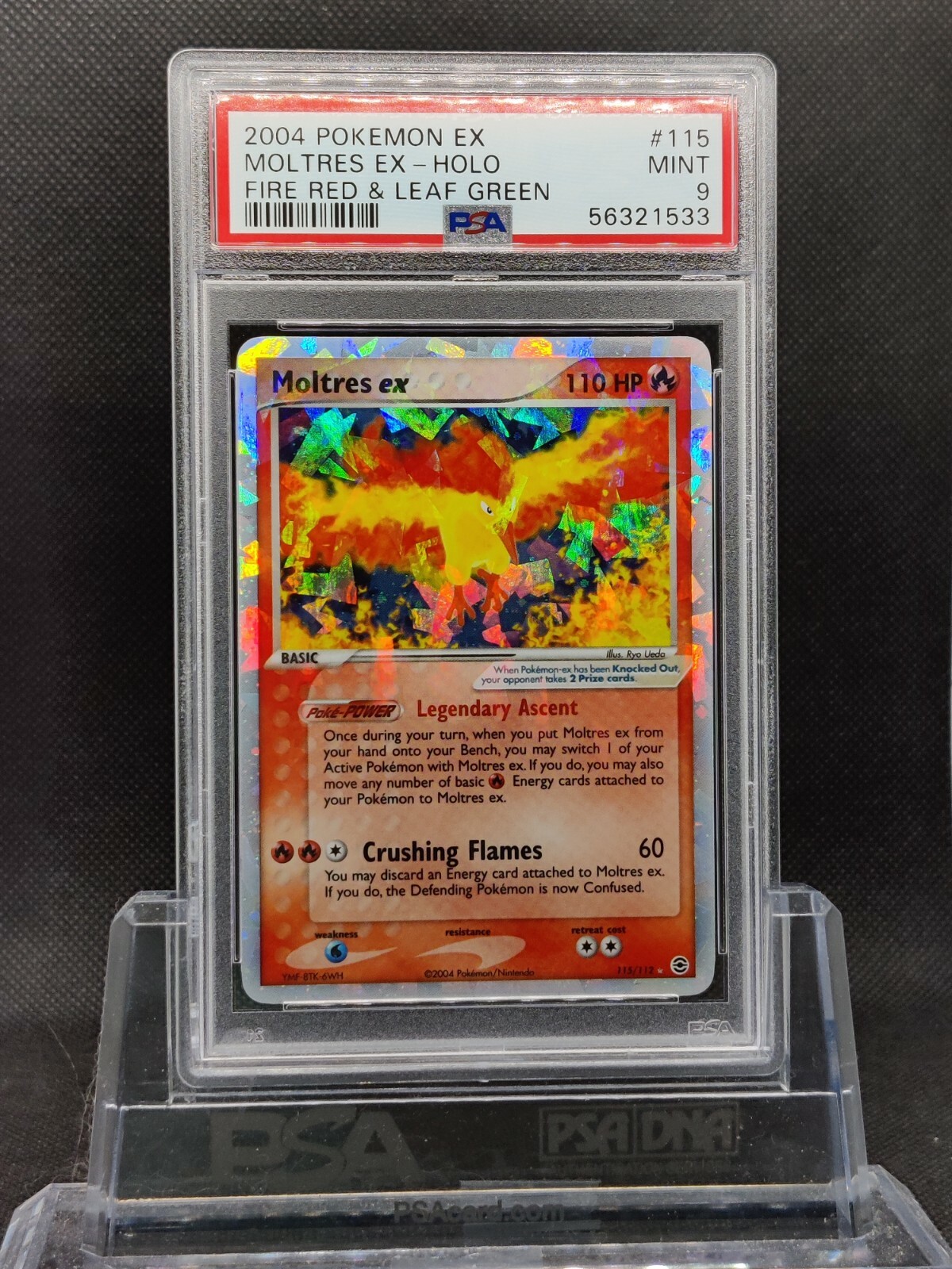 PSA 9 2004 Fire Red & Leaf Green Moltres ex 115/112 HOLO PSA 9 2004 Fire Red & Leaf Green Moltres ex 115/112 HOLO