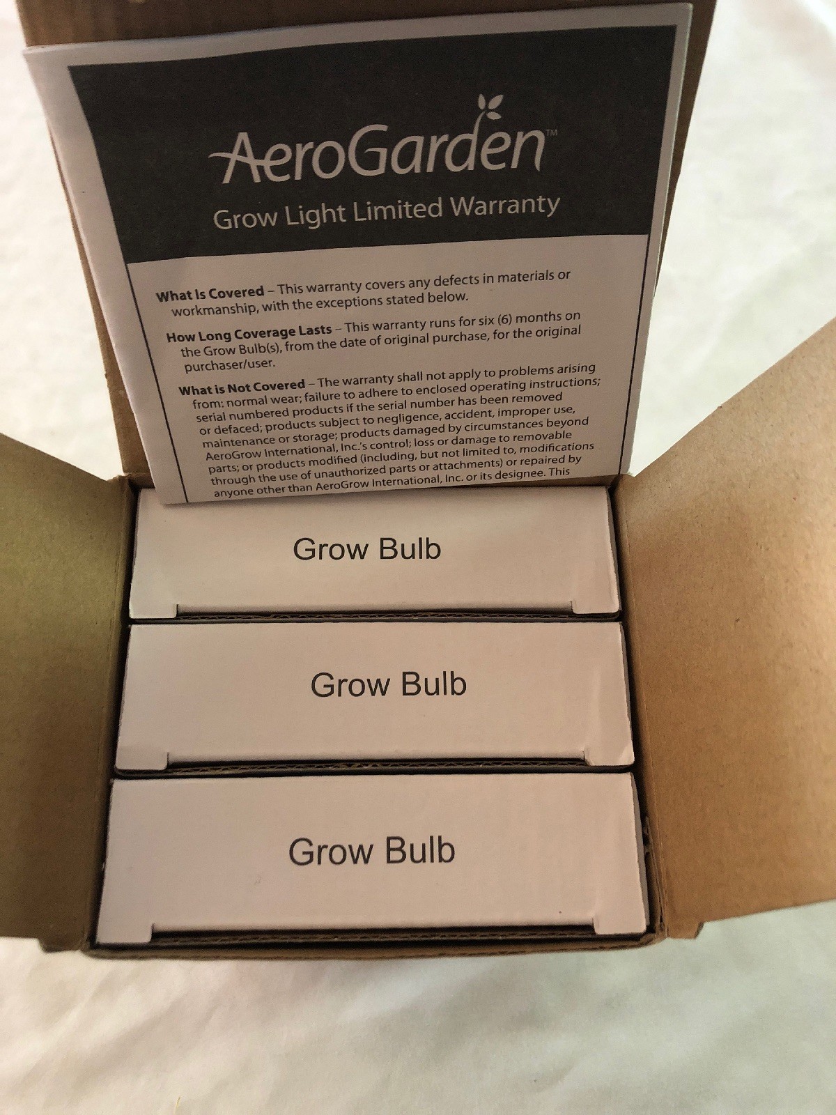 New NIB 3 AeroGarden Deluxe Grow Bulbs Florescent 100633 Extra Elite Pro200