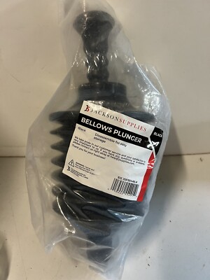 JACKSON SUPPLIES Bellows Black Strong Toilet Plunger Easy To Use