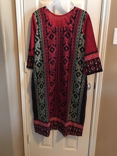 Indian Pakistani Woman  Designer Full Embroidered Lawn Suit