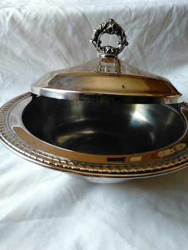 Vintage 1978 Purina Chow Honor Council Trophy bowl Silverplate EB Rogers company