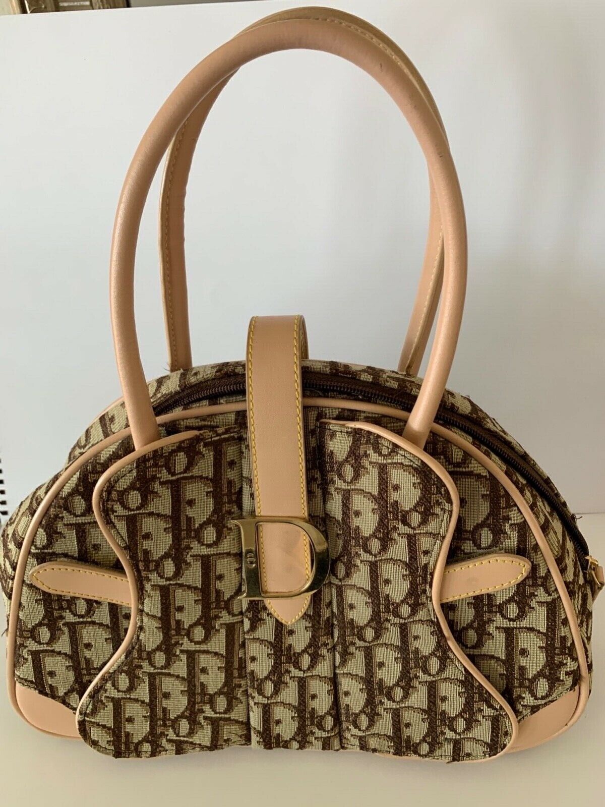 VTG Christian Dior Green Canvas Monogram Diorissimo Saddle VTG Christian Dior Green Canvas Monogram Diorissimo Saddle