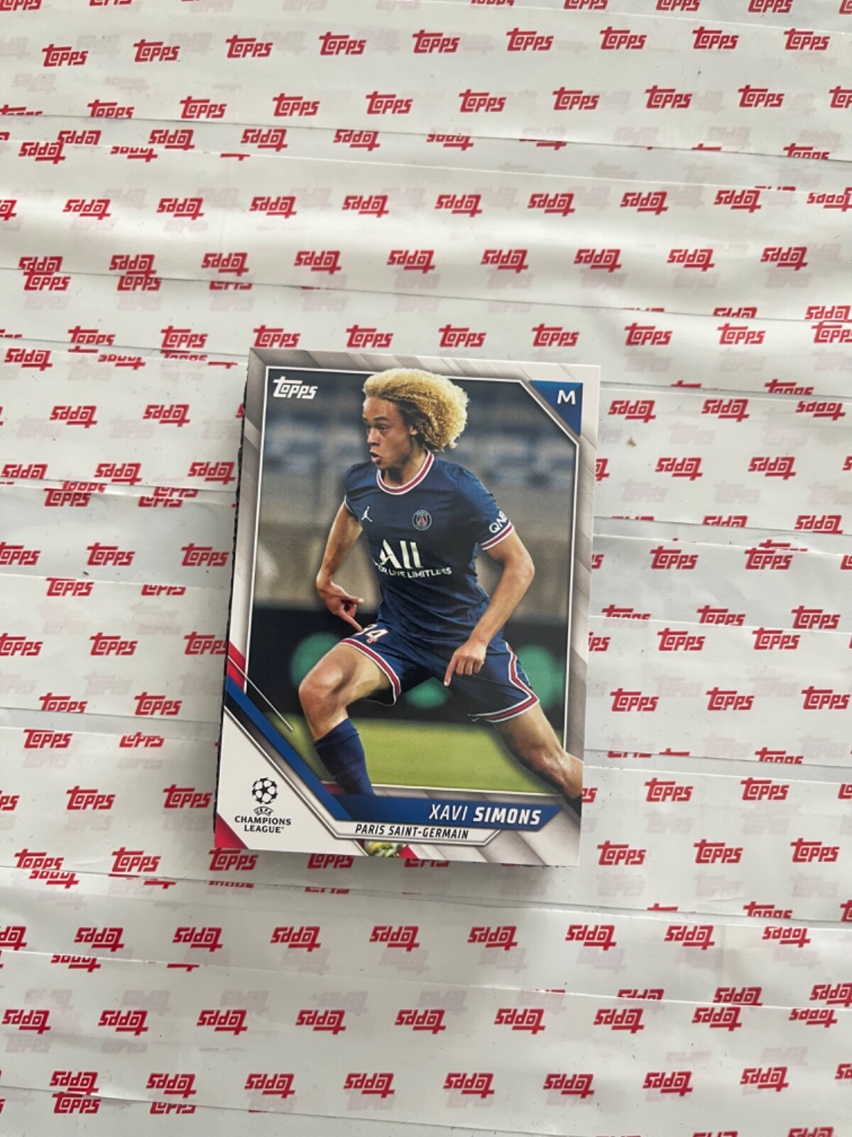 2022 Topps UCL Champions League Xavi Simons Paris Saint