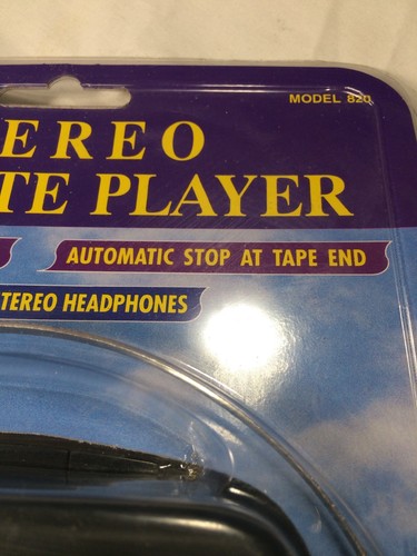 Lenoxx Sound Cassette Player Model 820 with Belt Clip Headphones NEW SEALED