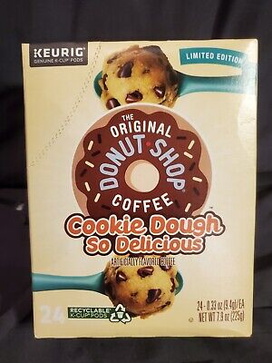 (2) Donut Shop Cookie Dough So Delicious K-Cup Pods (48Ct)- Exp 10/2024