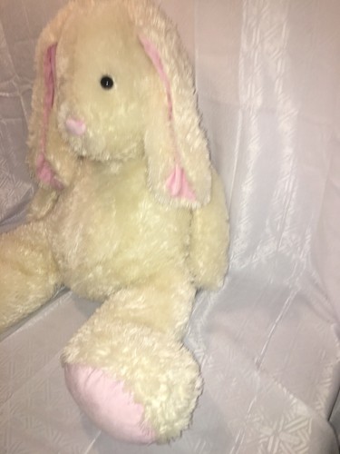 VGUC-HTF-34” 2016 Toys R Us Cream Bunny Rabbit Plush Easter Jumbo Off White