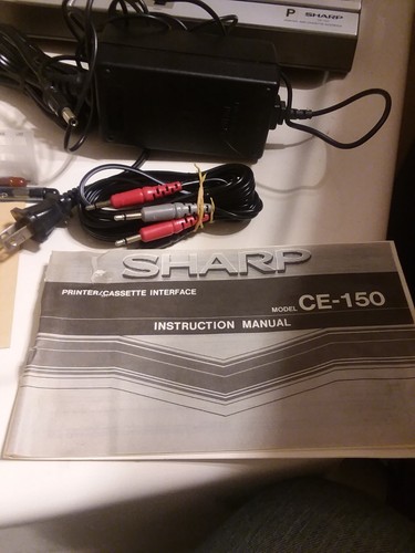 Vintage Sharp PC-1500 Memory Module and Pocket Computer