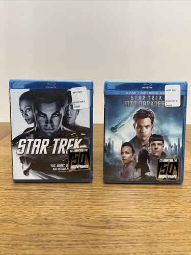 Star Trek Blu-ray 2 Lot Stark Trek Into Darkness SEALED 50Th