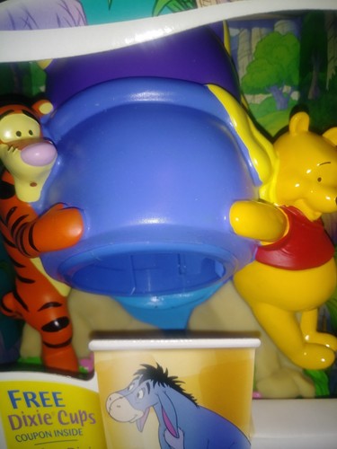 2002 NIB Disney Winnie Pooh Tigger Dixie Bathroom Cup Holder Dispenser HONEY POT
