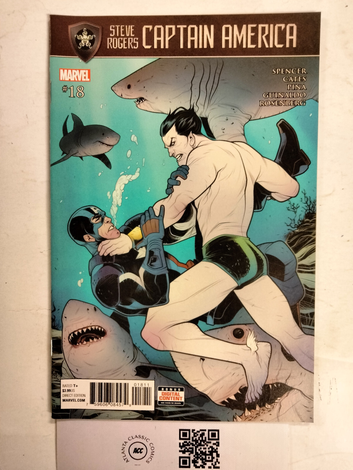 Marvel's Captain America　Winter Soldier Captain America #18 NM Marvel Comic Book Avengers Falcon
