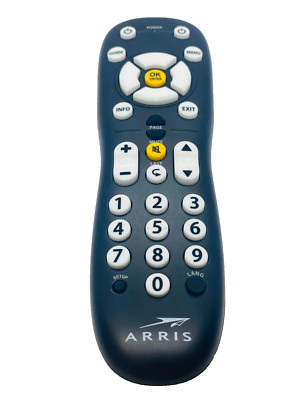 MOTOROLA URC-2068BC1-R Remote Control RC Television DTA OEM black TESTED WORKING