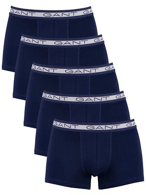

Мужские базовые плавки GANT, 5 шт., синие, Синий, 902035553-405