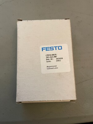 New In Box FESTO CPV10-M1H-2X3-GLS-M7 161416 Solenoid Valve serie D802